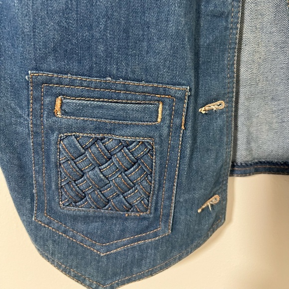 70s VINTAGE Women’s Blue Jean Vest - Picture 5 of 6